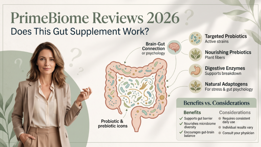 PrimeBiome Reviews 2026: Does This Gut Supplement Work?